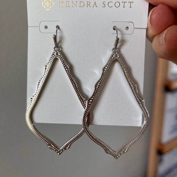 Kendra Scott Sophee Drop Earrings Rhodium (Silver colored) - Picture 6 of 7